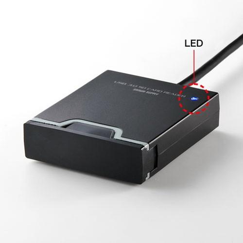 5個セット サンワサプライ USB3.2 Gen1 SDカードリーダー ADR-3SDUBKNX5 代引不可の画像