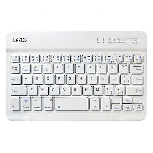 10個セット Lazos Bluetoothキーボード ホワイト L-BTK-WX10 代引不可