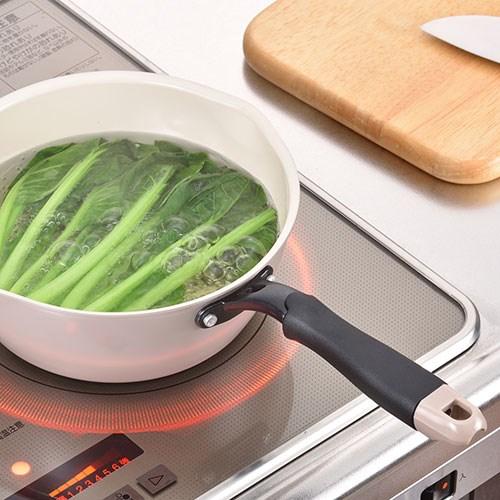 5個セット セラグルメ マルチパン 20cm 煮る・茹でる・揚げる・焼く・炒めるの5役 安心・安全なセラミック塗膜加工 CCMP-20X5 代引不可の画像