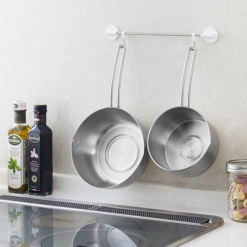 5個セット パルトール オールステンレス製 ミルクパン 14cm あると便利な目盛付 ガス・IH調理器対応 PRT-14MX5 代引不可の画像