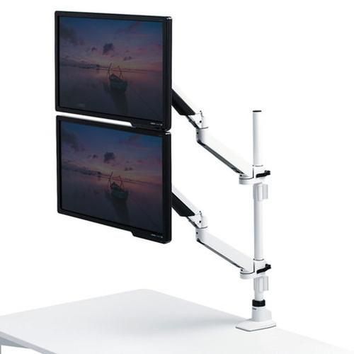 ★11時間以内発送★美品 サンワサプライ 水平垂直多関節液晶モニターアーム 上下2面・ホワイト CR-LA1303WN 代引不可 【BCD6231253096】(22449円)