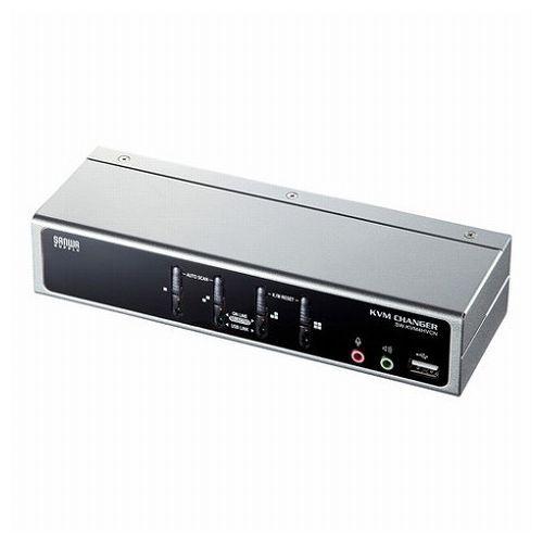 サンワサプライ USB・PS/2コンソール両対応パソコン自動切替器 4:1 SW-KVM4HVCN 代引不可