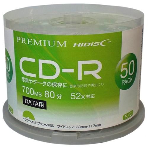Premium Hidisc 高品質 Cd R 700mb 50枚スピンドル データ用 52倍速対応 白ワイドプリンタブル Hdvcr80gp50 An リコメン堂ホームライフ館 通販 Yahoo ショッピング