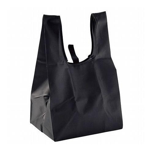 マチが広めなエコバッグ ブラック 22455712 雑貨 ホビー インテリア 雑貨 雑貨品 代引不可 メール便 | ブランド登録なし