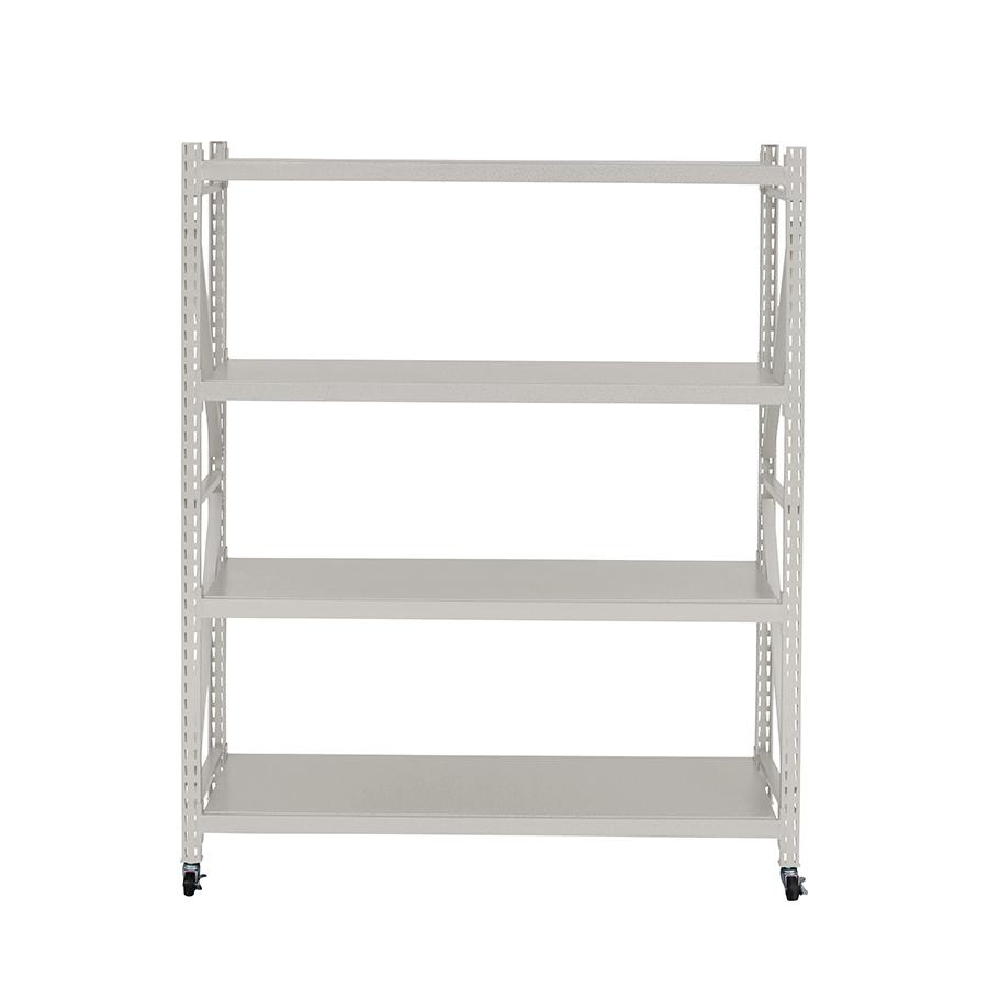 ドウシシャ ビスカーナ スリムラック 幅40cm 6段 棚 木製 黒 スチール