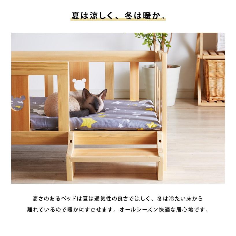 ペットベッド 木製 洗える クッション付き 選べるサイズ S M L ペット用 猫用 犬用 ベッド 階段付き 春 夏 秋 冬 天然木 ペット 代引不可 B5 Cat 004 リコメン堂ホームライフ館 通販 Yahoo ショッピング