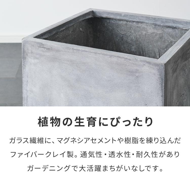 プランター 大型 50×50cm スクエア コンクリート おしゃれ モダン ガーデニング 植木鉢 鉢カバー プランターカバー プランターボックスの画像