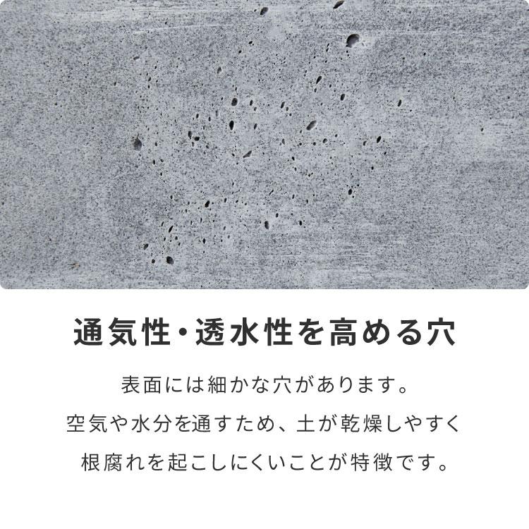 プランター 大型 50×50cm スクエア コンクリート おしゃれ モダン ガーデニング 植木鉢 鉢カバー プランターカバー プランターボックスの画像