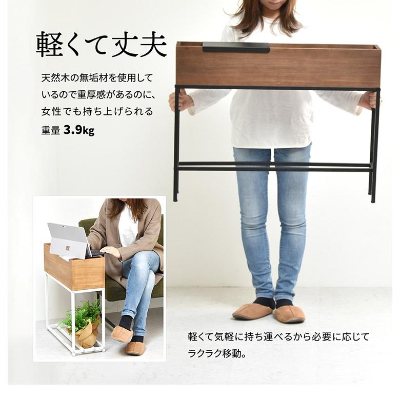 プランター 長方形 幅80cm 桐の天然木のプランタースタンド LID W800×D160×H620mm プランターラック サイドテーブル 植物スタンド 代引不可の画像