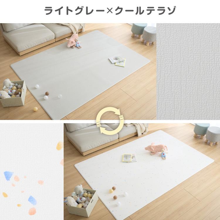 プレイマット 140×240cm 厚さ1cm 室内 赤ちゃん クッションマット お昼寝マット マット リバーシブル 防水 ベビーマット ラグマット もちもち PVC_15
