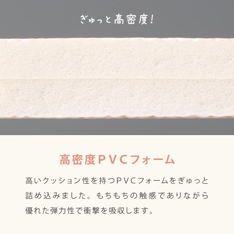 プレイマット 140×240cm 厚さ1cm 室内 赤ちゃん クッションマット お昼寝マット マット リバーシブル 防水 ベビーマット ラグマット もちもち PVC_3