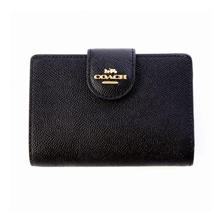 COACH OUTLET コーチ 二つ折り財布 ウォレット 6390 IMBLK おしゃれ 