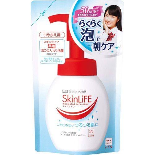 スキンライフ 薬用泡のふんわり洗顔 つめかえ用 180ml 代引不可｜rcmdhl