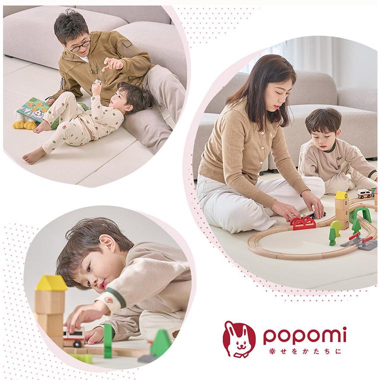 popomi ポポミ メッシュベビーサークル ベビーサークル メッシュ 折りたたみ 簡単 持ち運び ハイタイプ プレイヤード ベビーゲート ネット 赤ちゃん 代引不可の画像