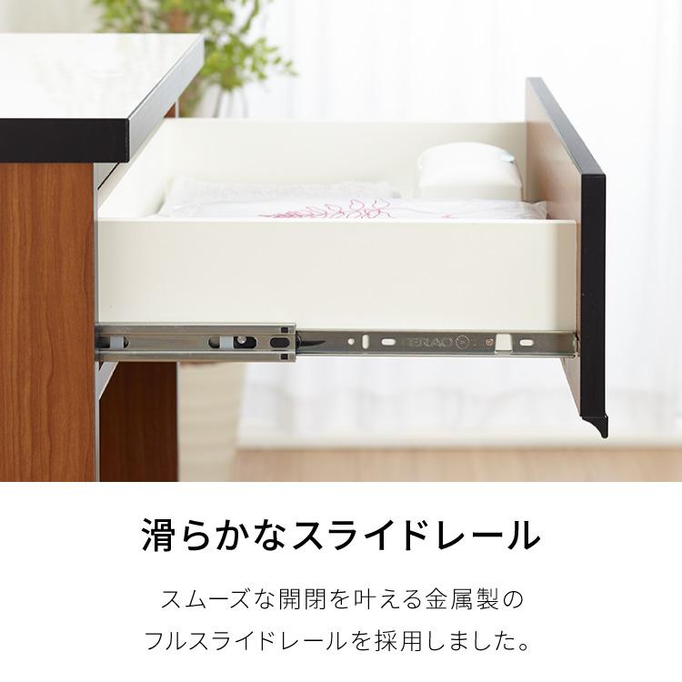 キッチンカウンター 60 完成品 FLON60 ダストボックス収納 モイス加工