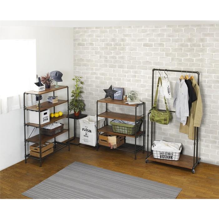 インテリアパイプハンガー 80w ウッドラック インテリアラック ヴィンテージ ディスプレイラック おしゃれ 収納 木製 Ds Ipr8015 H リコメン堂ホームライフ館 通販 Yahoo ショッピング