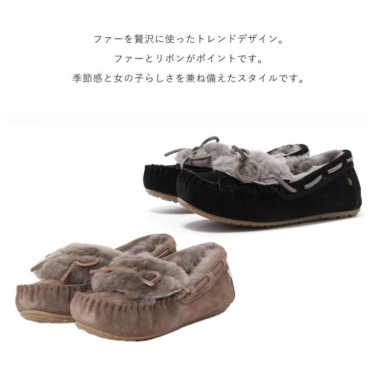 emu エミュ モカシン アミティカフ レディース シープスキン Amity Cuff Charcoal W11200｜rcmdhl｜08