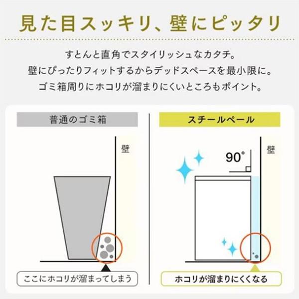 ESCO エスコ 30L ダストボックス 黒 EA995A-362 代引不可の画像