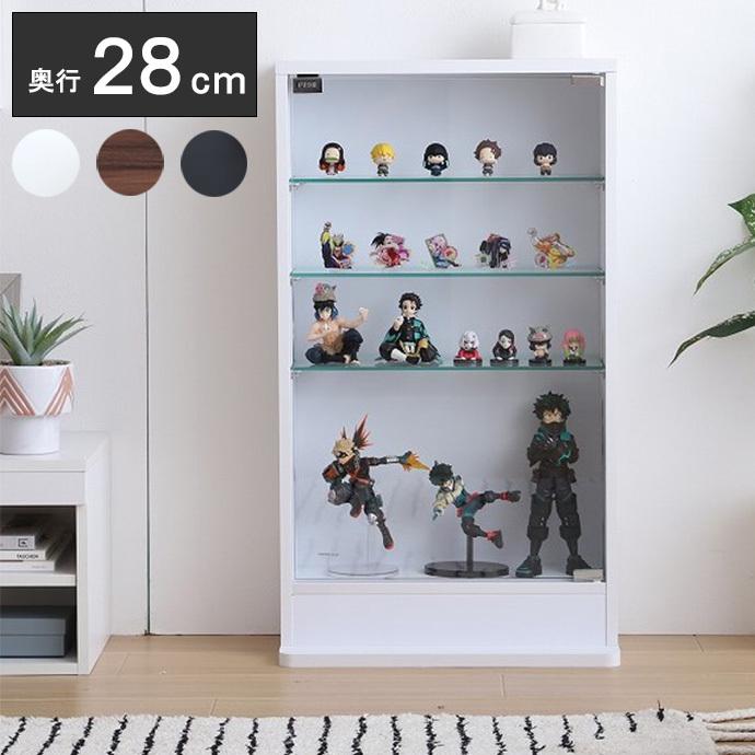 コレクションケース コレクションラック 幅46cm×奥行28cm ガラスケース コンパクト 収納 フィギュア おもちゃ ディスプレイ アクセサリー 代引不可