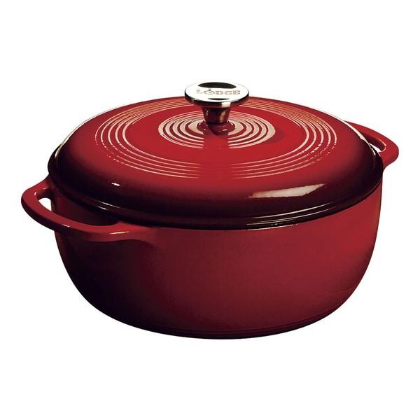 ロッジ エナメルダッチオーブン 6クォート レッド AEN0306