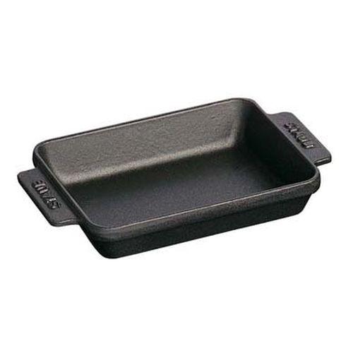 Staub - ストウブ ミニ・レクタンギュラー ディッシュ 黒 40509-548 RST5501 キッチン、日用品、文具-皿