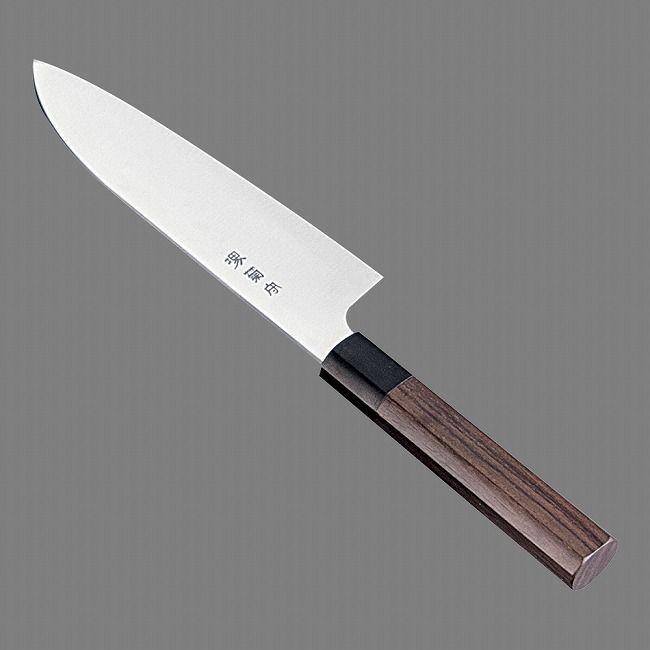 河村刃物 堺菊守 和式 三徳 両刃 紫檀柄 17cm AKKA801