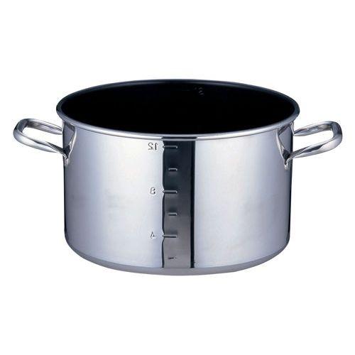 遠藤商事 - SAパワー・デンジ アルファ 半寸胴鍋 21珊(蓋無)目盛付 AHV9301 調理器具-寸胴鍋-鍋、グリル