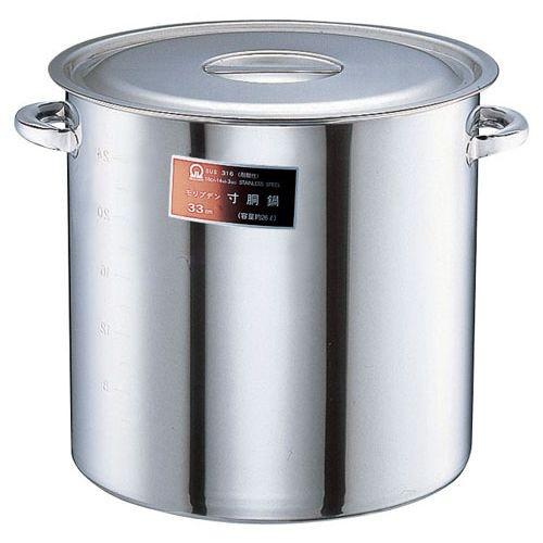 遠藤商事 SAモリブデン 寸胴鍋 (目盛付・手付)36cm AZV10036