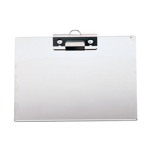 遠藤商事 ステンレスクリップボードSCB-A4穴付 ヨコ ZBC0802