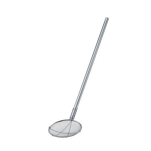 スリースノー TS パイプ柄給食用すくい網丸型 極荒目 24cm 柄長60cm ASK5803