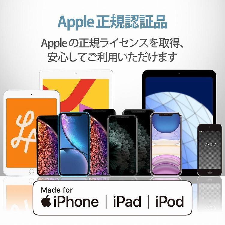 エレコム ライトニングケーブル 2m 抗菌 形状記憶 マトマル ブラック iPhone iPad iPod MPA-MUAL20BK 代引不可 メール便｜rcmdhl｜03