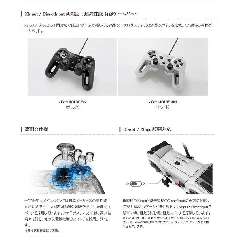 Elecom エレコム 無線13ボタンxinput対応ゲームパッドjc U4013swh 代引不可 El リコメン堂ホームライフ館 通販 Yahoo ショッピング