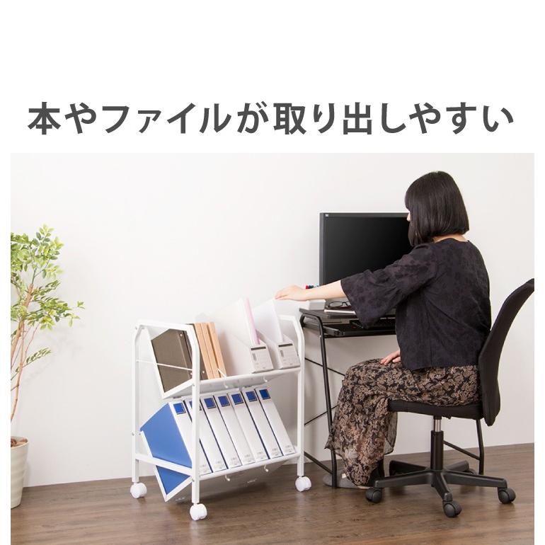 ファイルワゴン 3段 ホワイト ワゴン 収納 収納ケース リビング