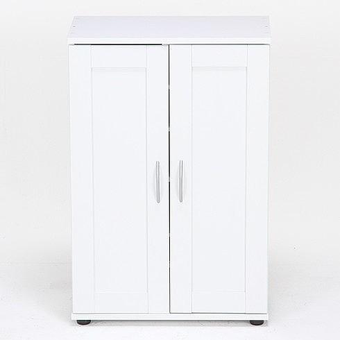 シューズラック ホワイト W600×D335×H900mm おしゃれ 代引不可の画像