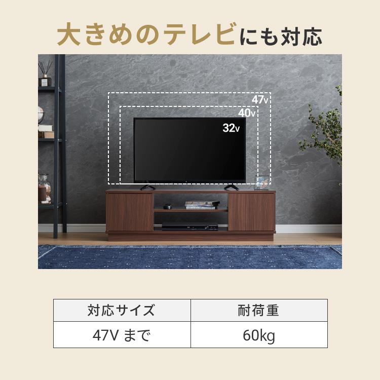 テレビ台 ローボード 幅110 扉付き テレビボード TV台 32インチ 34
