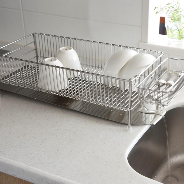 ラバーゼ 日本製 水切りかご スリム 3点セット 横置き 燕三条  