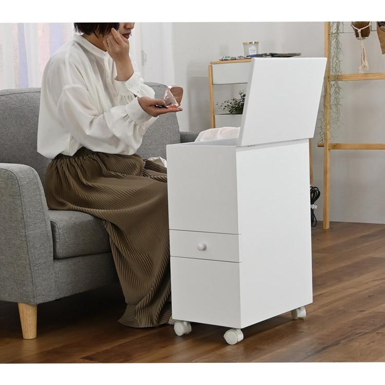 完成品 コスメワゴン ドレッサー ドレッサーワゴン サイドテーブル