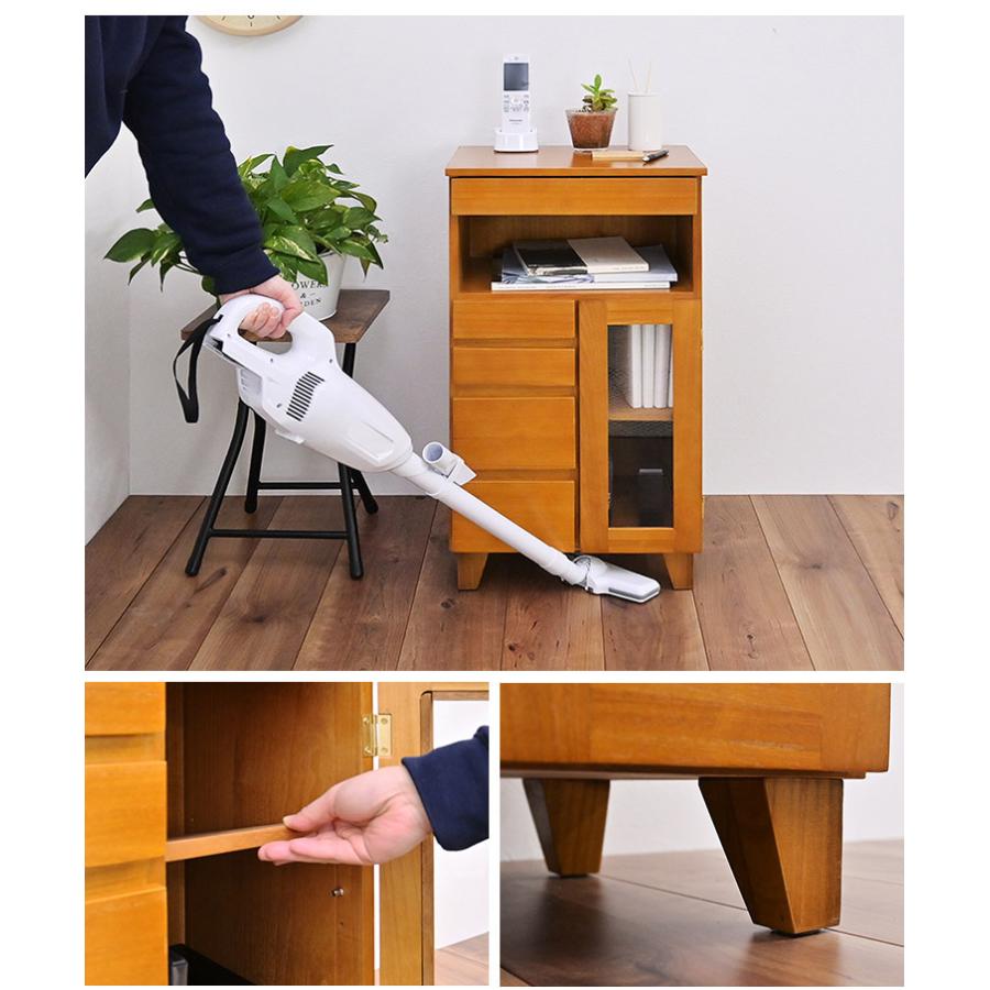完成品 桐製 マルチラック S 幅41cm コンパクトサイズ FAX台 電話台 ラック マルチラック 収納ラック 代引不可_3