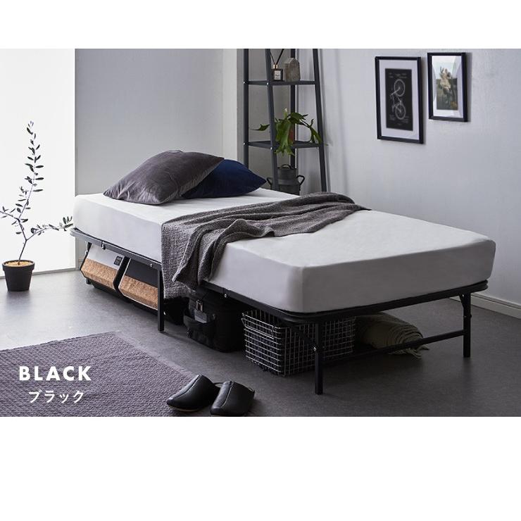 ベッド 収納式 折りたたみパイプベッド シングル ベッドフレーム ベッド 収納式 折りたたみパイプベッド シングル ベッドフレーム