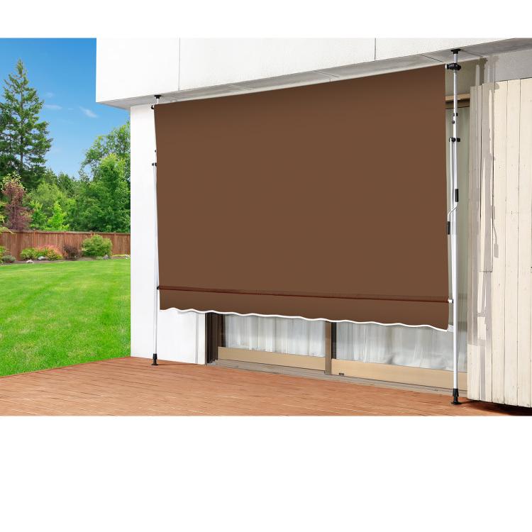 日よけ 前幕付オーニング 幅3m シェード 日除け 日よけスクリーン ブラインド すだれ つっぱり式 雨よけ 夏 節電 省エネ 節電対策 代引不可