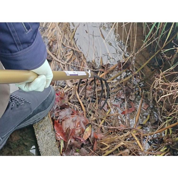 田の草取り 5本爪刃 雑草 除草 日本製 頑丈 耐久性 軽量 田植え 用水路 水田 排水溝 池 沼地 鍛造全鋼刃 代引不可_2