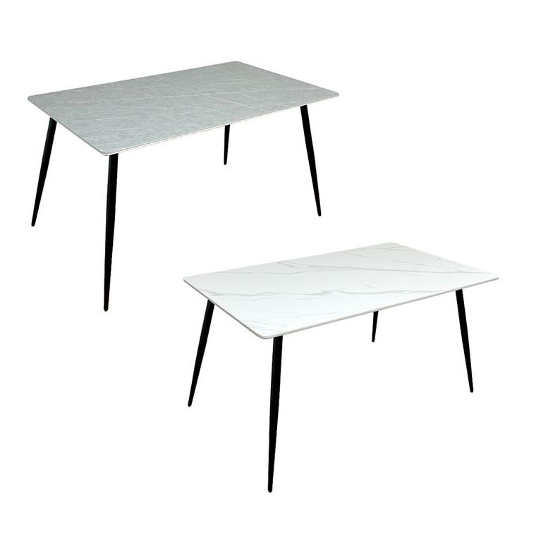 セラミックテーブル 幅140cm ダイニングテーブル ホワイト グレー 天板 リバーシブル 大理石風 マーブル柄 家族 リビング テーブル ダイニング 代引不可 | ブランド登録なし | 13