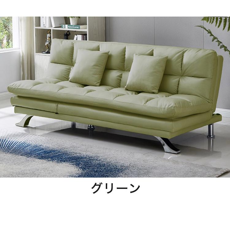 新品未使用　３WAYソファベッド　リクライニング　クッション２個付き　ネイビー 楽天市場】3way ソファベッド コンパクト 幅100cm 2人掛け ハイバック