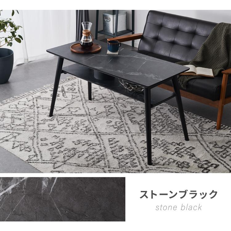 折りたたみ 棚付き ソファテーブル 高さ60cm 110×50cm ローテーブル
