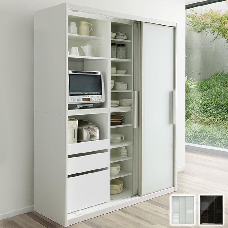 食器棚 スライド扉 ガラス 幅160cm 高さ0cm 開梱設置無料 ほぼ完成品 キッチン収納 収納 キッチンボード 代引不可 Gy Lbn160 Sl リコメン堂ホームライフ館 通販 Yahoo ショッピング