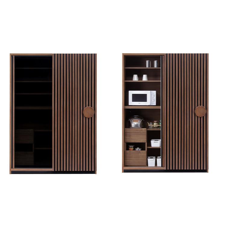 食器棚 キッチンボード 幅138 奥行52 高さ196 引き戸 開梱設置