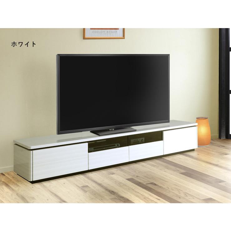 ローボード テレビ台 幅209.3 奥行45 高さ38 ハイグロスシート UV塗装