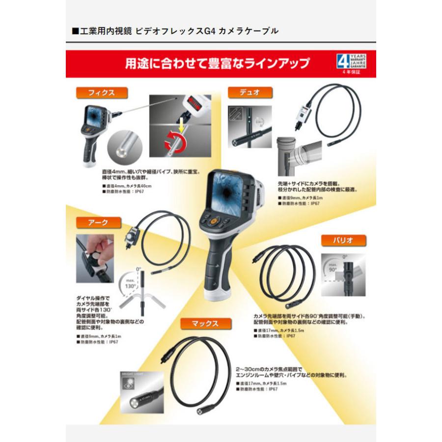 ビデオフレックスG4シリーズ用交換ケーブル フィクスカメラG4 UMAREX ウマレックス オプションのみ 代引不可_1