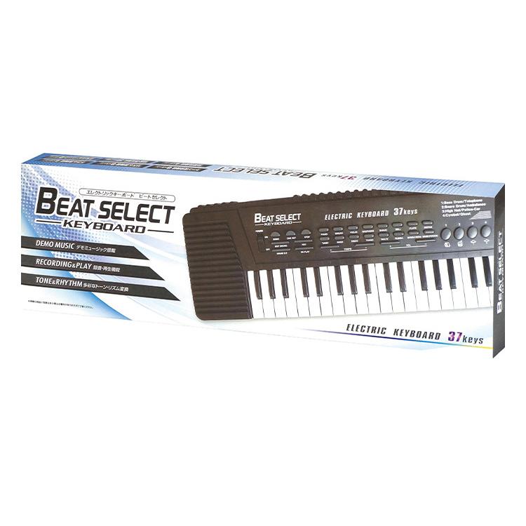 エレクトリックキーボード 37鍵盤 ビートセレクト BEATSELECT 電子 キーボード ピアノ 電池式 演奏 楽器 音楽 HAC1027｜rcmdhl｜02