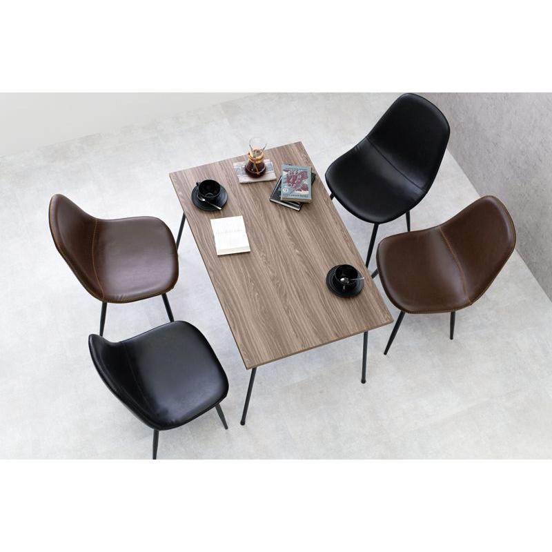 こたつテーブル ダイニングテーブル スチール脚 110×70cm 鉄脚 スタイリッシュ 布団レス 速暖ヒーター 360W リビングこたつ カジュアルこたつ 代引不可の画像